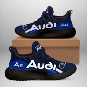 Gift For Audi Lover Audi Car Blue Yeezy Shoes Hg