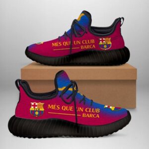 Gift For Fc Barcelona Barca Fans Messi Club Yeezy Shoes Sp1