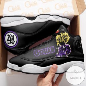 Gohan Ssj Sneakers Custom Anime Dragon Ball Air Jordan 13 Shoes