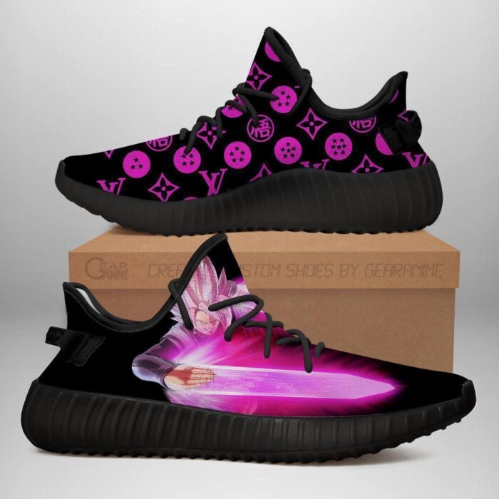 Goku Black Rose Yeezy Shoes Dragon Ball Shoes Fan Ver 1