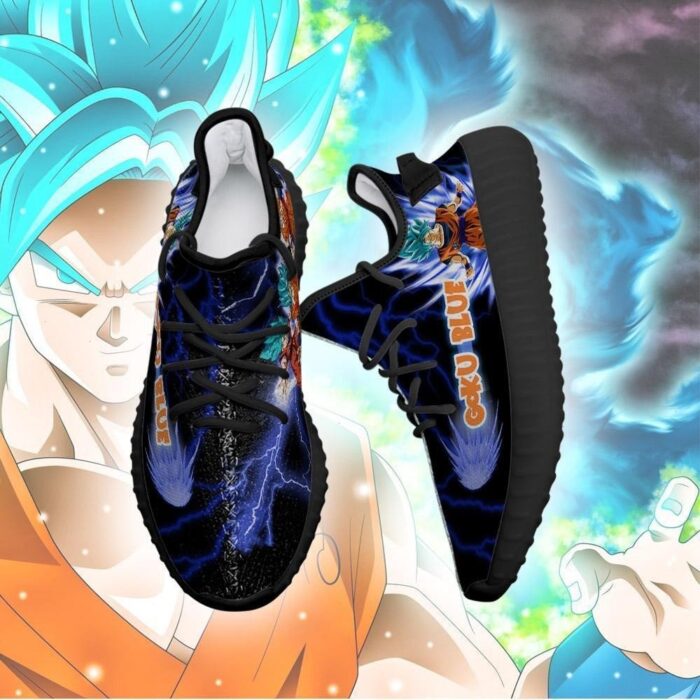 Goku Blue Yeezy Shoes Dragon Ball Z Art 180