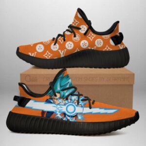 Goku Blue Yeezy Shoes Skill Power Dragon Ball Shoes Fan Ver 1