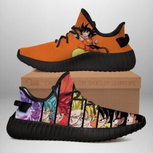 Goku Evolution Yeezy Shoes Dragon Ball Art 142