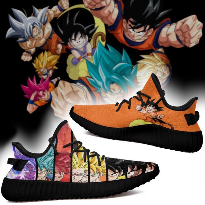 Goku Evolution Yeezy Shoes Dragon Ball Art 142