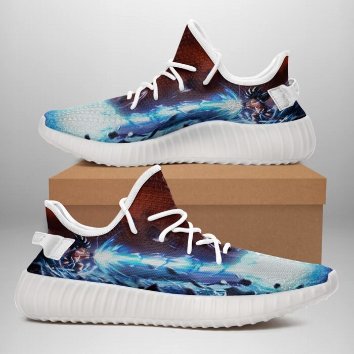 Goku Kamehameha Dragon Ball Shoes Yeezy Sneakers Gift Idea H11052