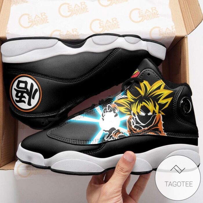 Goku Sneakers Kanji Symbol Custom Anime Dragon Ball Air Jordan 13 Shoes