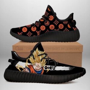 Goku Super Saiyan Yeezy Shoes Dragon Ball Shoes Fan