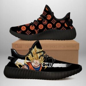 Goku Super Saiyan Yeezy Shoes Dragon Ball Shoes Fan Ver 1