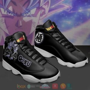 Goku Ultra Instinct Dragon Ball Anime Black Air Jordan 13 Shoes