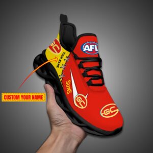 Gold Coast Suns Personalized AFL Max Soul Shoes