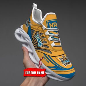 Gold Coast Titans Custom Name NRL Max Soul Shoes