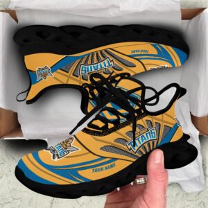 Gold Coast Titans Custom Name NRL Max Soul Shoes