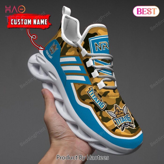 Gold Coast Titans NRL Personalized Max Soul Shoes