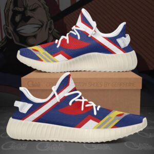 Golden All Might Yeezy Shoes Uniform My Hero Academia Sneakers V10