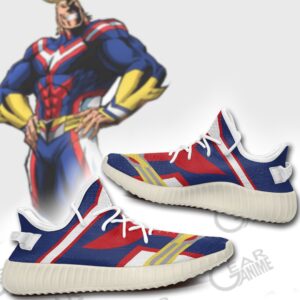 Golden All Might Yeezy Shoes Uniform My Hero Academia Sneakers V10