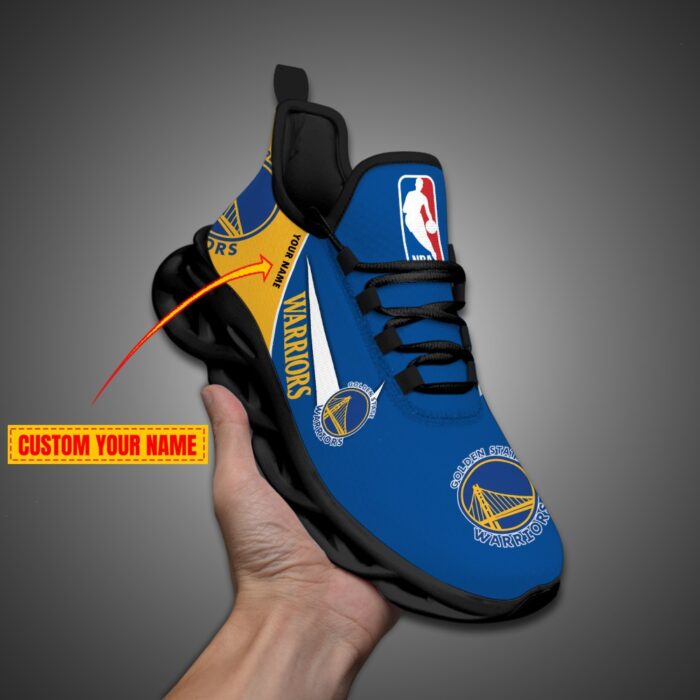 Golden State Warriors Personalized NBA Max Soul Shoes