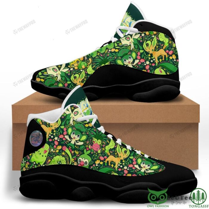 Grass Pattern Custom Pokemon Air Jordan 13