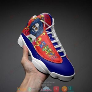 Grateful Dead Band Colorful Bear Air Jordan 13 Sneaker Shoes