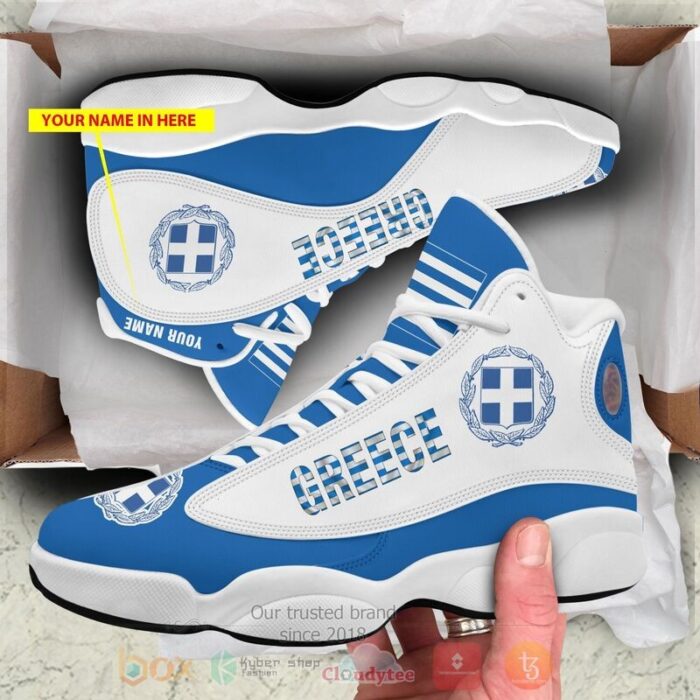 Greece Personalized Air Jordan 13 Shoes