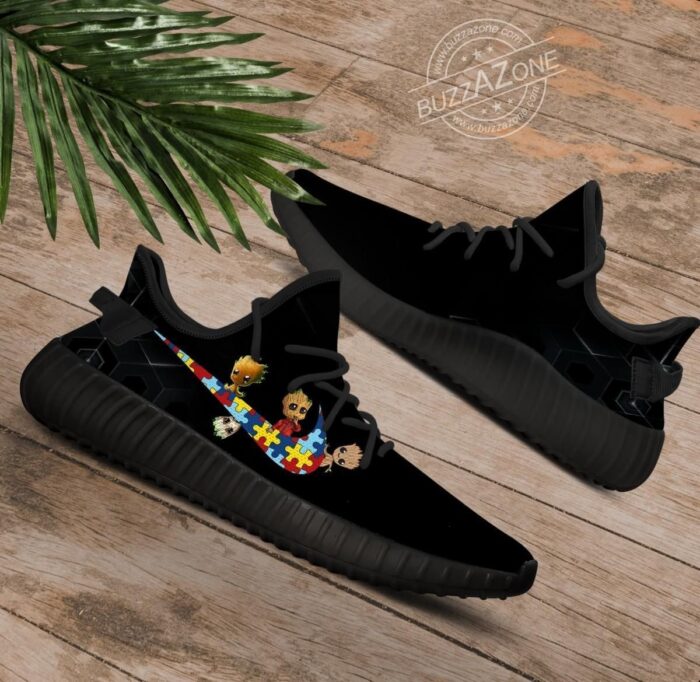 Groot Autism Yeezy Gift For Fan-Boy's Girl's Yeezy Shoes, Custom Yeezyboost, Hypebeast Shoes, Custom Shoes, Custom Sneaker