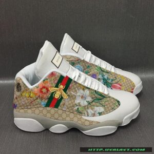 Gucci Bee And Flower Air Jordan 13 Shoes