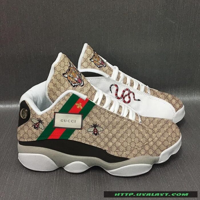 Gucci Bee And Tiger Air Jordan 13 Shoes