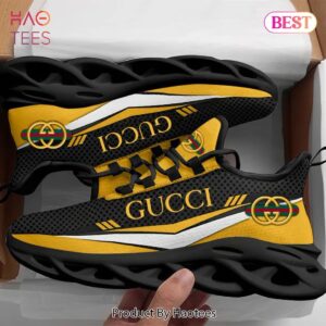 Gucci Black Yellow Premium Max Soul Shoes Luxury Brand Gifts For Men Women