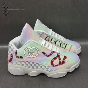 Gucci Snake Classic Symbol White Version Air Jordan 13 Sneakers