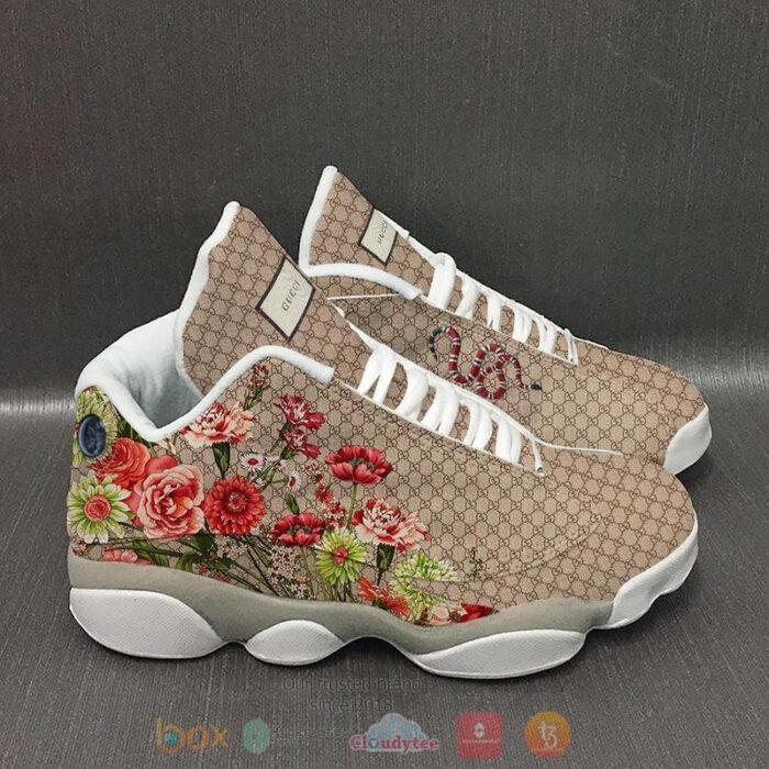 Gucci Sneakers And Flower Air Jordan 13 Shoes