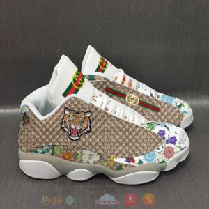 Gucci Tiger And Flower Air Jordan 13 Shoes