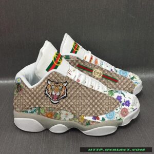 Gucci Tiger And Flowers Air Jordan 13 Shoes Sneaker