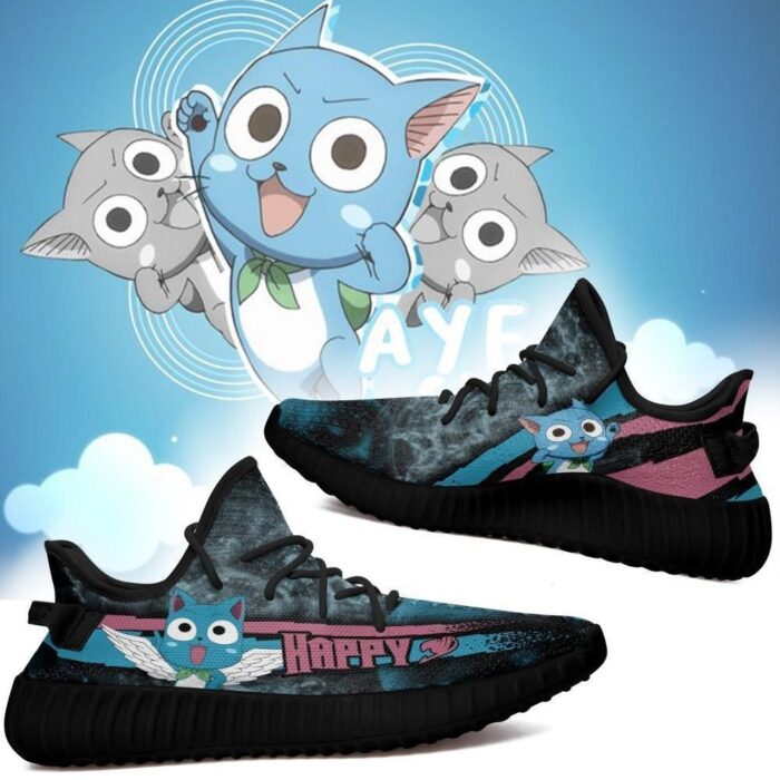 Happy Cat Yeezy Shoes Fairy Tail Art 1859