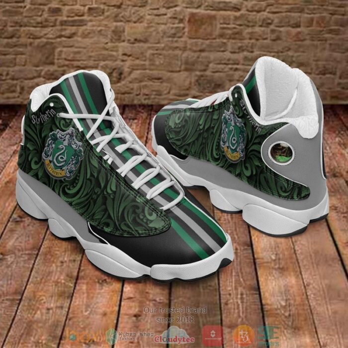 Harry Potter Slytherin Green Air Jordan 13 Sneaker Shoes