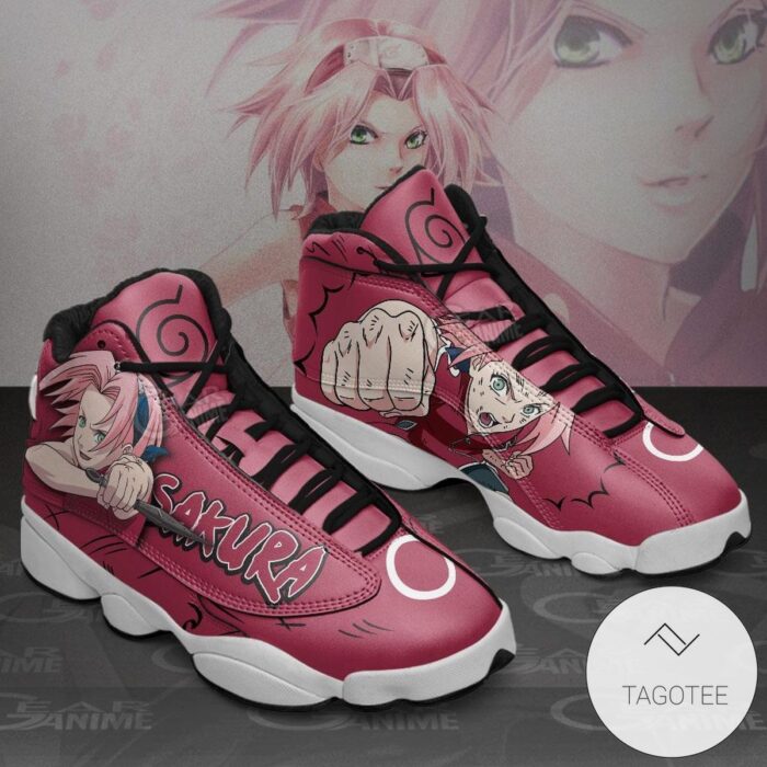 Haruno Sakura Sneakers Custom Anime Air Jordan 13 Shoes