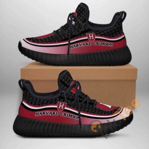 Harvard Crimson Custom Shoes Personalized Name Yeezy Sneakers