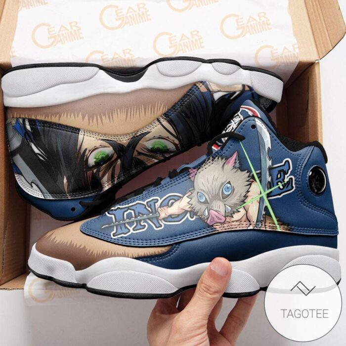 Hashibira Inosuke Sneakers Custom Anime Demon Slayer Air Jordan 13 Shoes