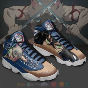 Hashibira Inosuke Sneakers Demon Slayer Anime Air Jordan 13 Shoes