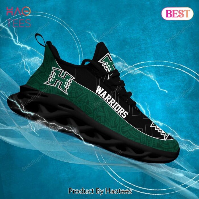 Hawaii Rainbow Warriors NCAA Black Green Max Soul Shoes Fan Gift