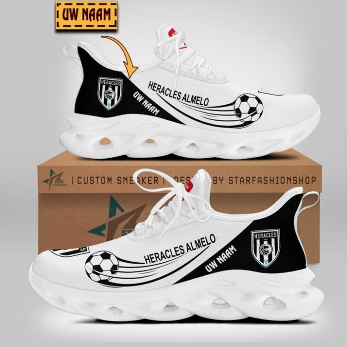 Heracles Almelo Custom Name Black White Sport Max Soul Shoes