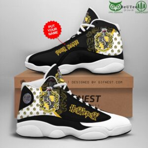 Hogwarts School Harry Potter Hufflepuff Personalized Air Jordan 13 Sneaker