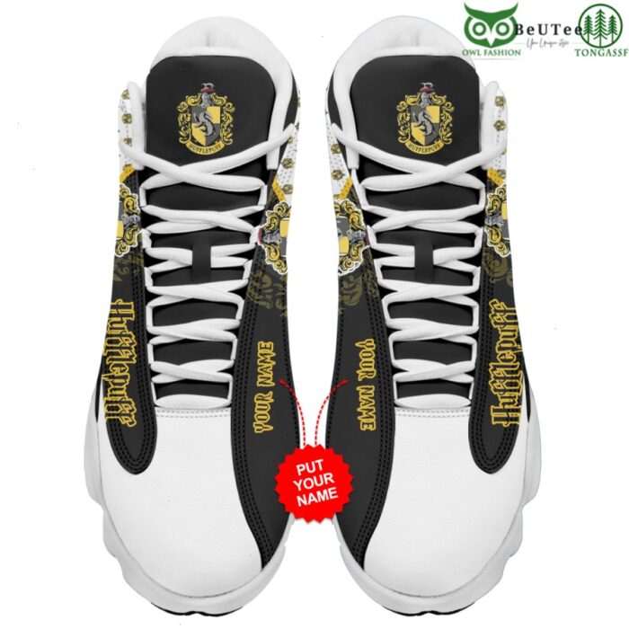 Hogwarts School Harry Potter Hufflepuff Personalized Air Jordan 13 Sneaker