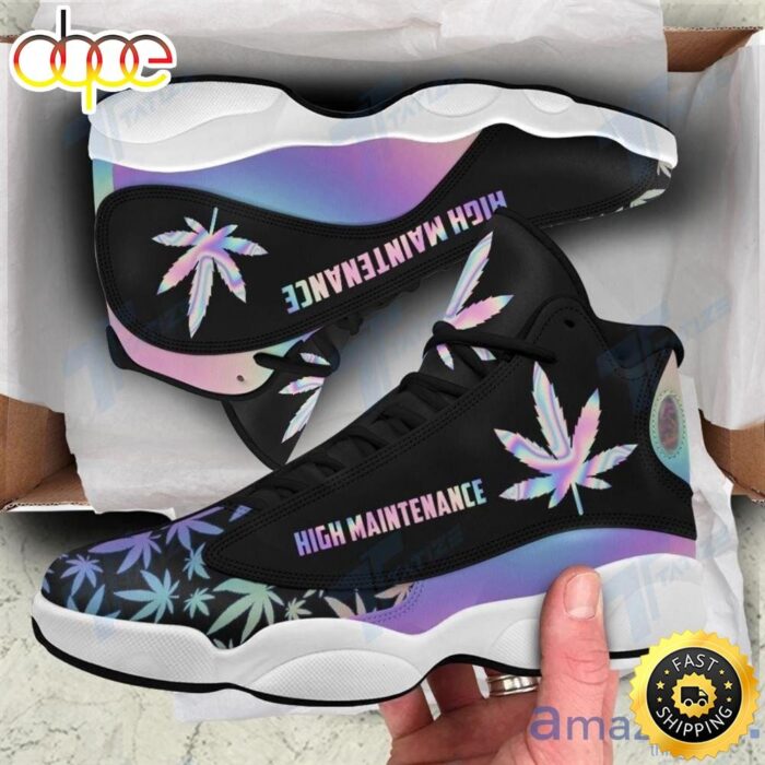 Hologram Weed High Maintenance Air Jordan 13 Sneakers Shoes