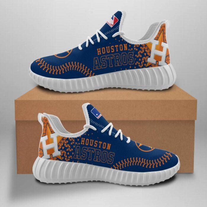 Houston Astros Unisex Sneakers New Sneakers Custom Shoes Baseball Yeezy Boost