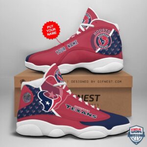 Houston Texans Air Jordan 13 Custom Name Personalized Shoes