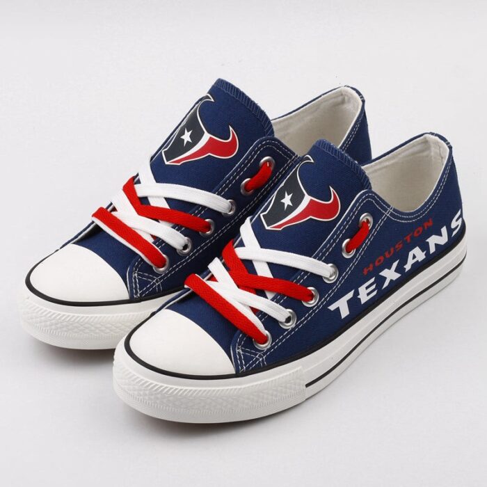 Houston Texans Men's Shoes Low Top Canvas Shoes