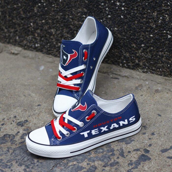 Houston Texans Men's Shoes Low Top Canvas Shoes