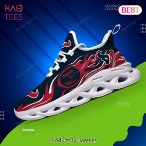 Houston Texans NFL Dark Blue Mix Pink Color Max Soul Shoes