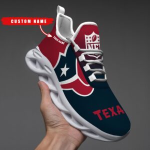 Houston Texans Personalized Custom Name Max Soul Shoes