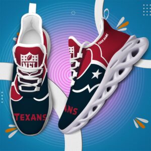 Houston Texans Personalized Custom Name Max Soul Shoes