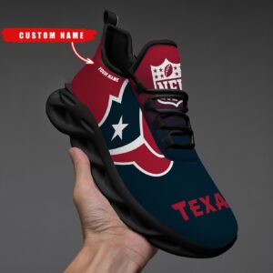 Houston Texans Personalized Custom Name Max Soul Shoes